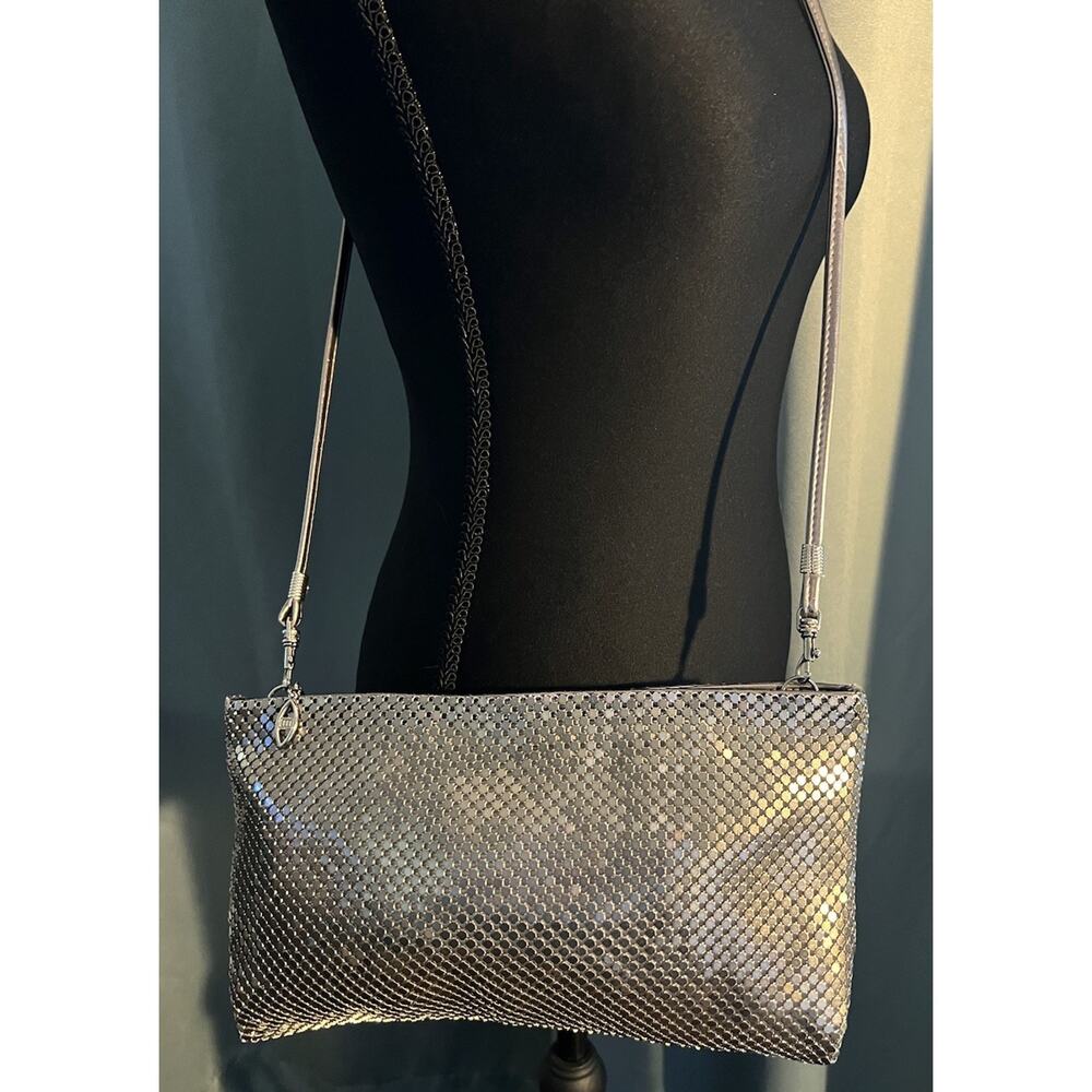 Vintage 80’s Warren Reed Silver Mesh Chain Mail Purse Clutch Crossbody